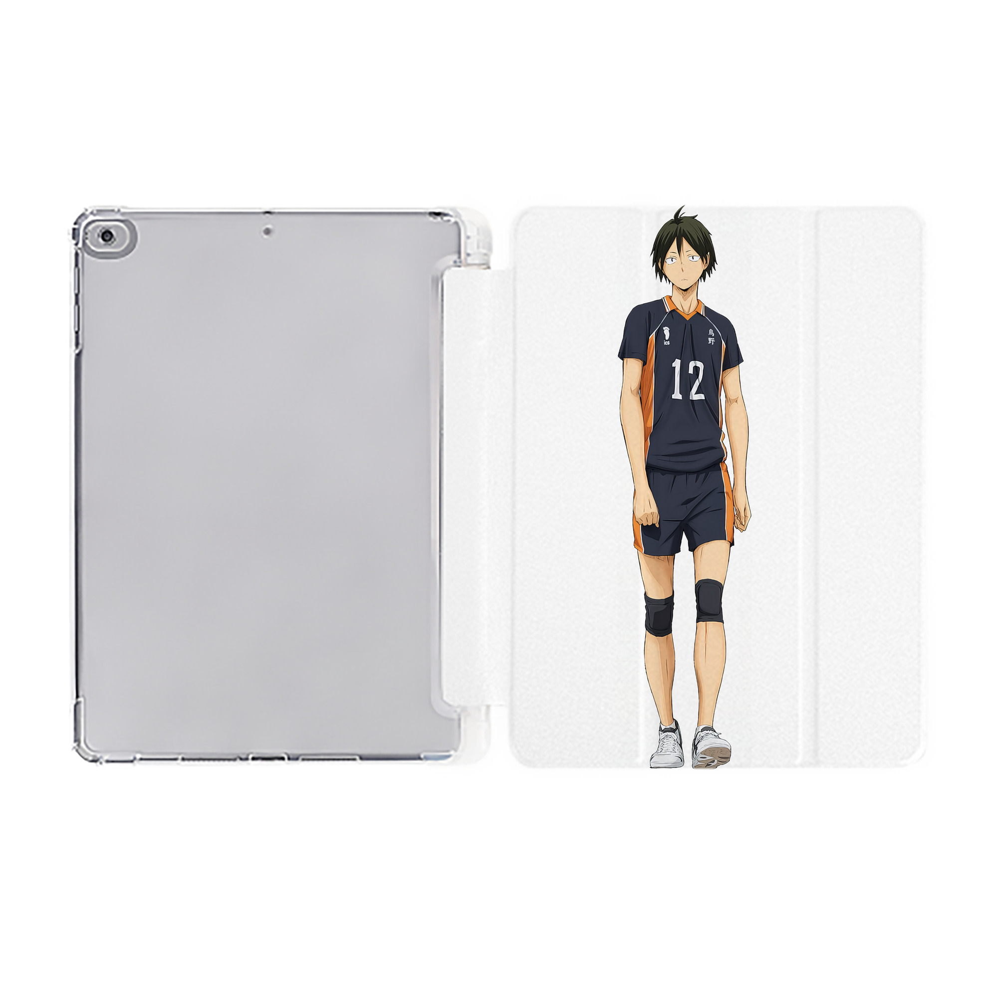 （画像用） ハイキュー!! Haikyu!! IPad ケース ペン収納付き 三つ折りスタンド PUレザー×シリコン 対応機種9.5/10.5/10.9インチ